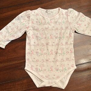 Kissy Kissy Pink Animal Patterned Kids One Piece 6-9 Months